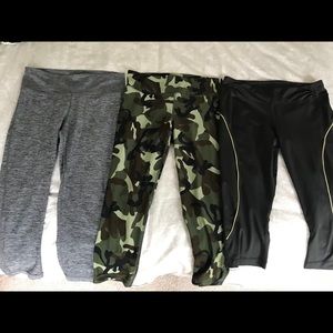 Bundle- 3 pair of 3/4 length yoga pants